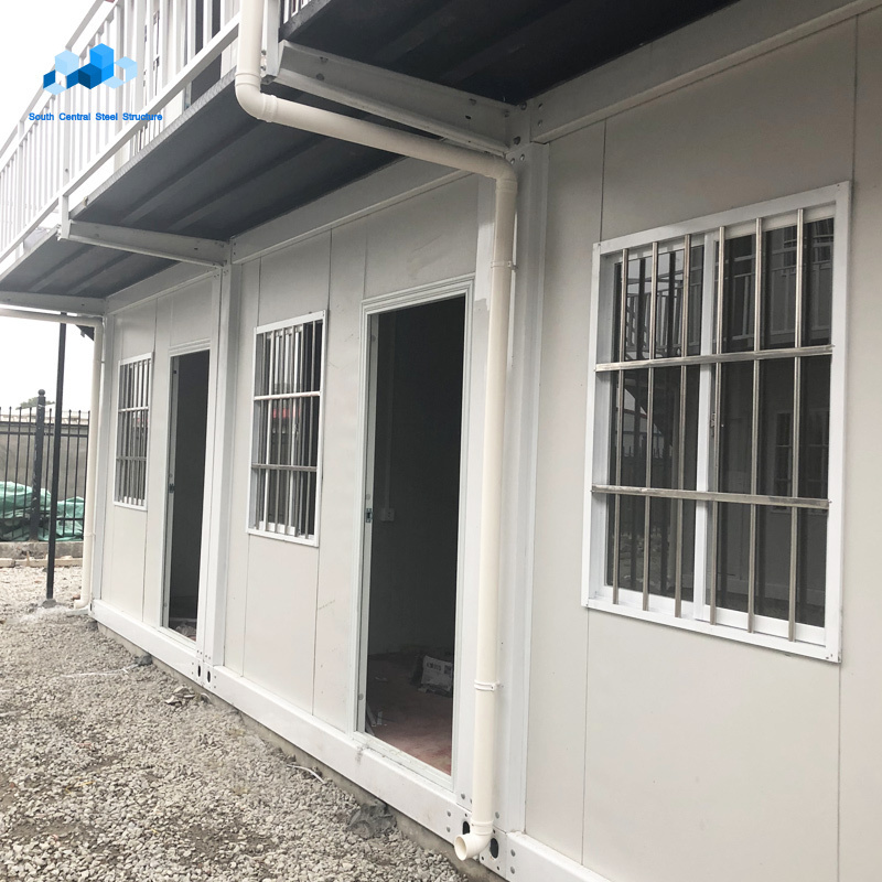 Low cost portable prefab container house construction material apartments porta cabin for south africa