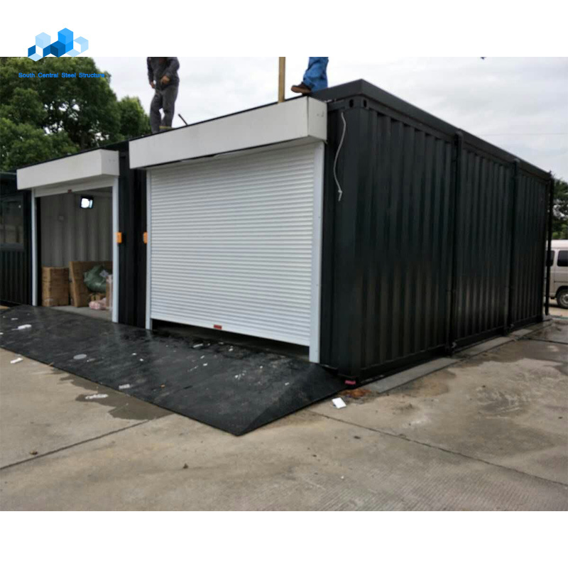 steel structure prefab house shipping container garage for sale