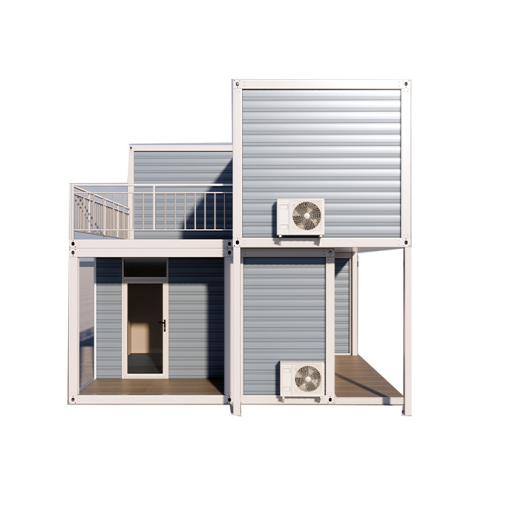 two story detachable prefab assemble container house 3 bedroom prefabricated home with toilet and bathroom