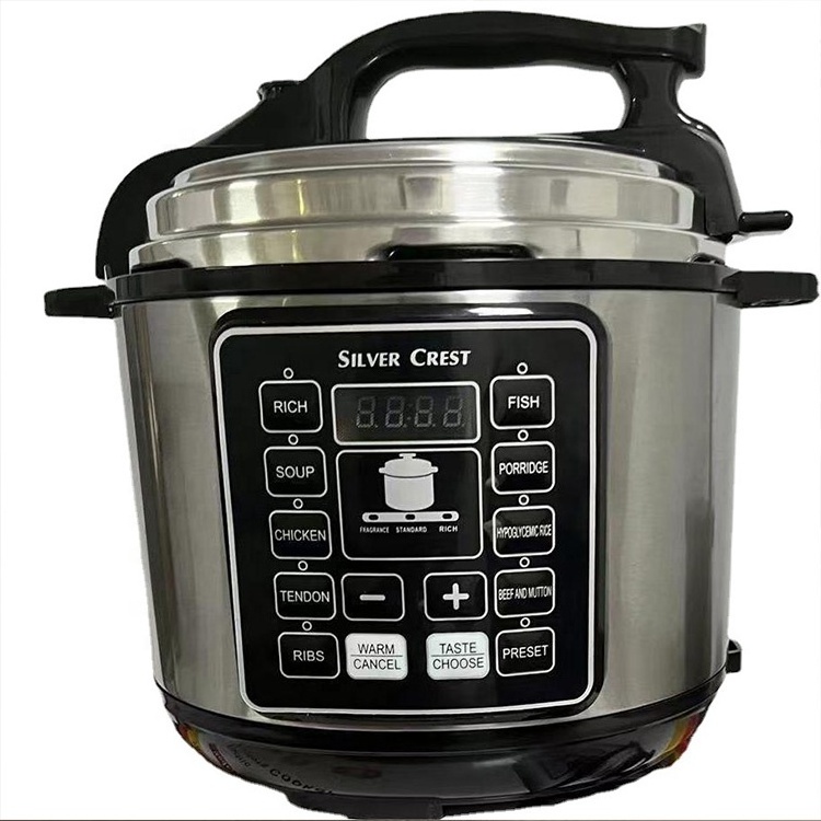 Home use silver crest pot multi function smart digital german stainless steel electric pressure cooker