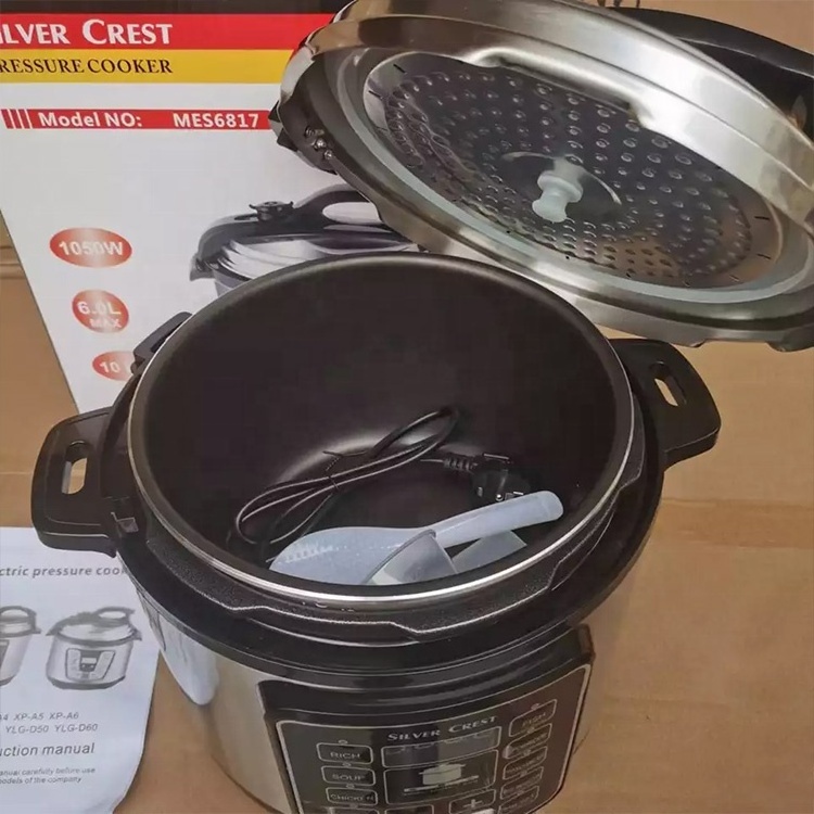 Home use silver crest pot multi function smart digital german stainless steel electric pressure cooker