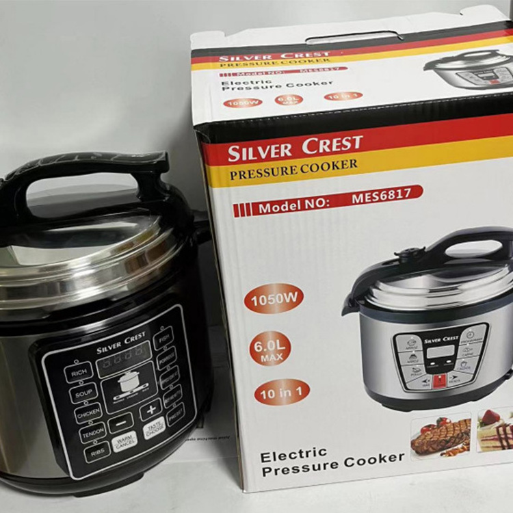 Home use silver crest pot multi function smart digital german stainless steel electric pressure cooker