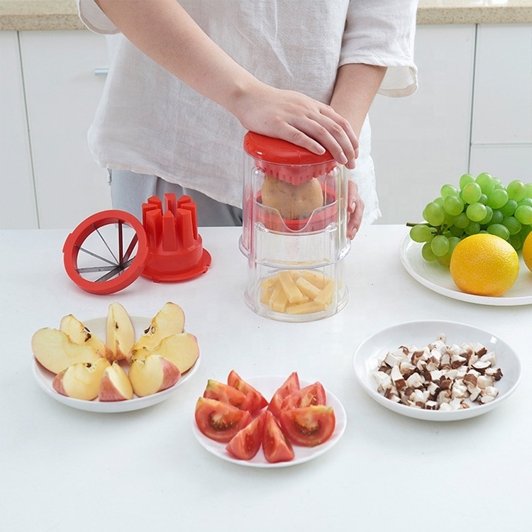 OEM 3in1 multifunctional mandoline fruit slicer potato chips cutter veggie vegetable chopper for kitchen