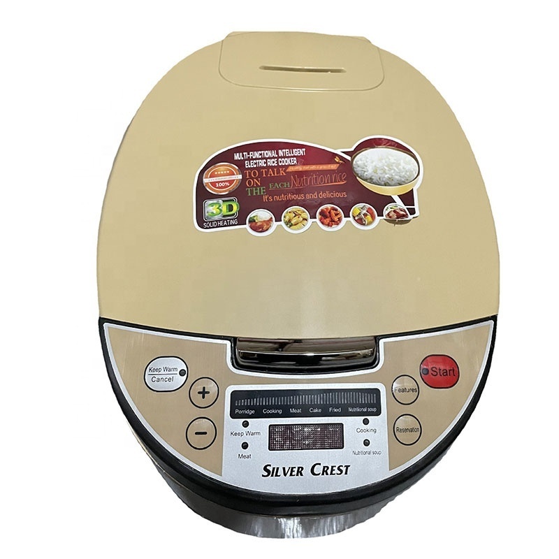 Kitchen appliance multi purpose 5l automatic smart digital silver crest electric rice cookers