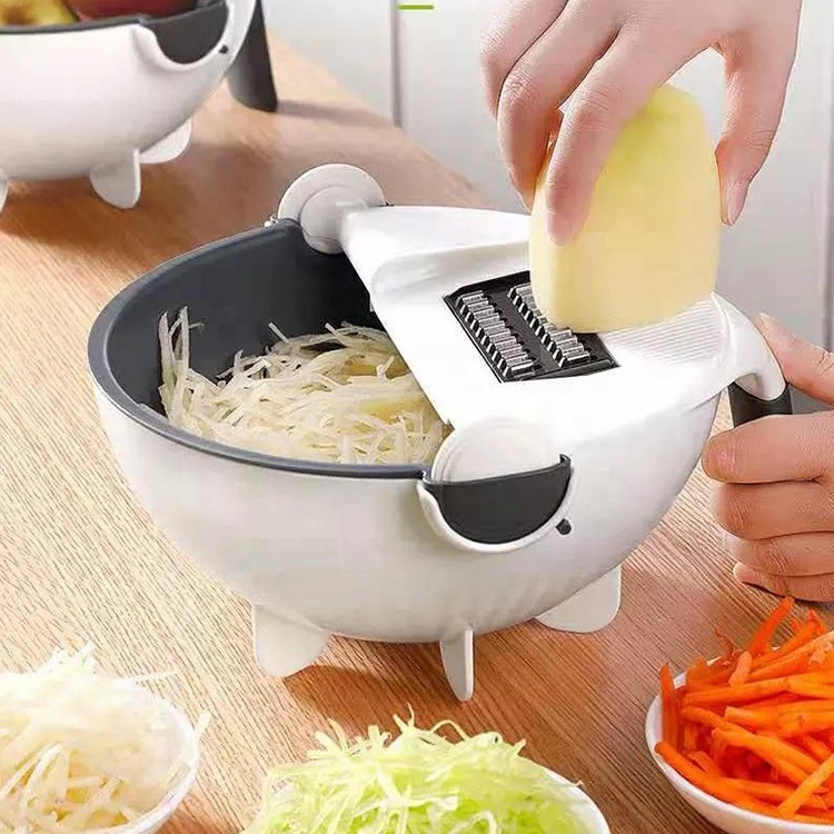 Handy all in one speedy quick multifunctional  manual  9 in 1 vegetable chopper mandoline slicer for kitchen