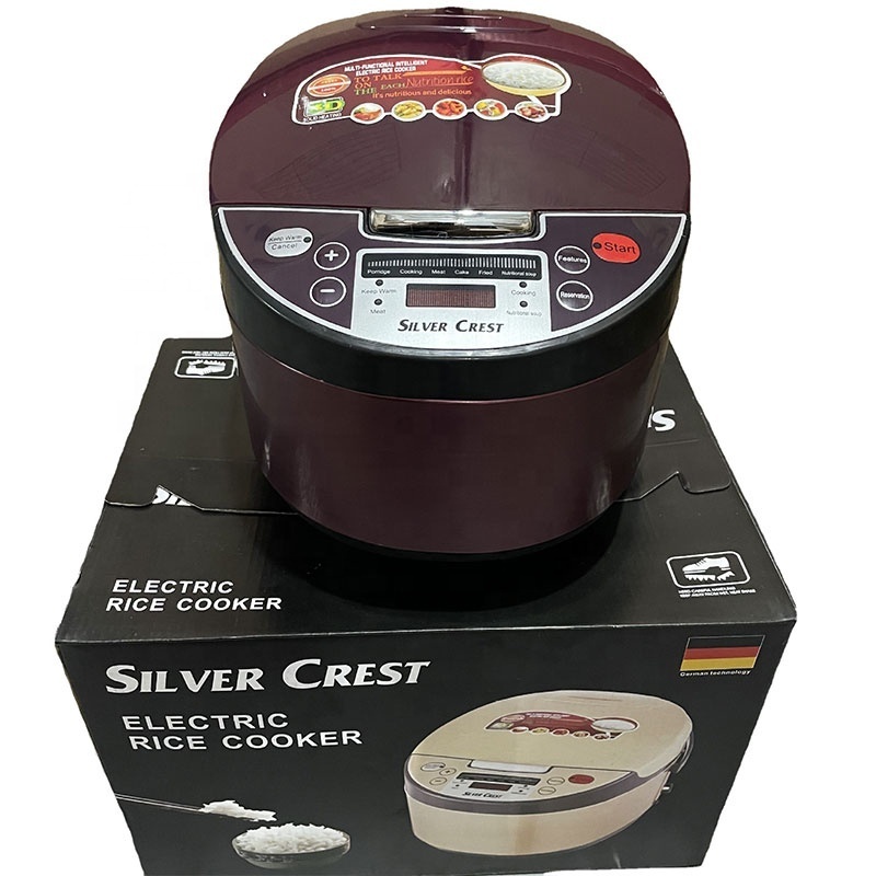 Kitchen appliance multi purpose 5l automatic smart digital silver crest electric rice cookers