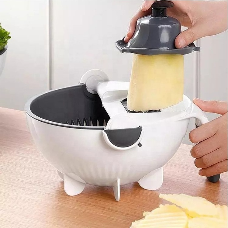 Handy all in one speedy quick multifunctional  manual  9 in 1 vegetable chopper mandoline slicer for kitchen