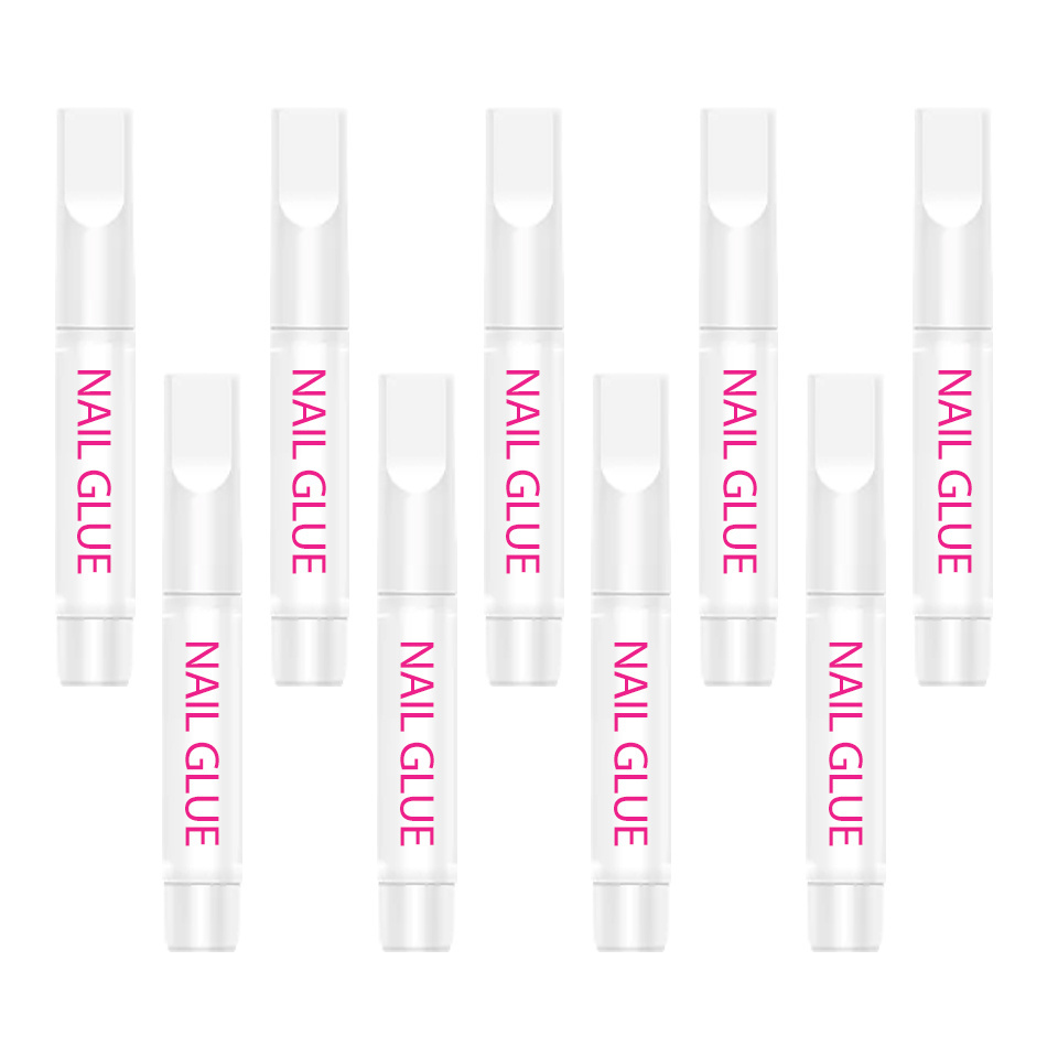 Fast Dry Long-lasting 2g Pink Mini Gel Tips Nail Glue Private Label on Long Nail Rhinestone OEM for Nails