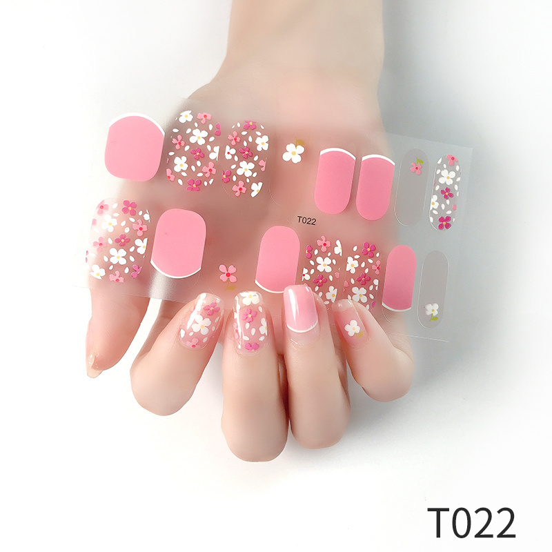 Wholesale Nail Polish Strips Non-Toxic Nail Stickers Customize Nail Wraps