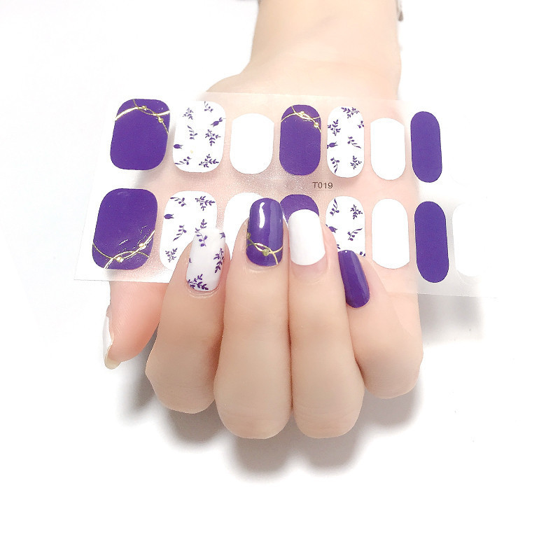 Wholesale Nail Polish Strips Non-Toxic Nail Stickers Customize Nail Wraps