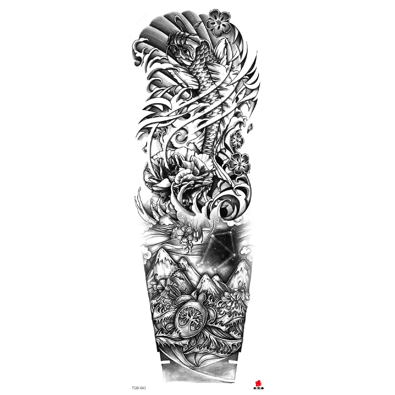 Superior Quality Temporary Tattoo Sticker Long Lasting Waterproof Full Arm Tattoo Stickers With Custom Package