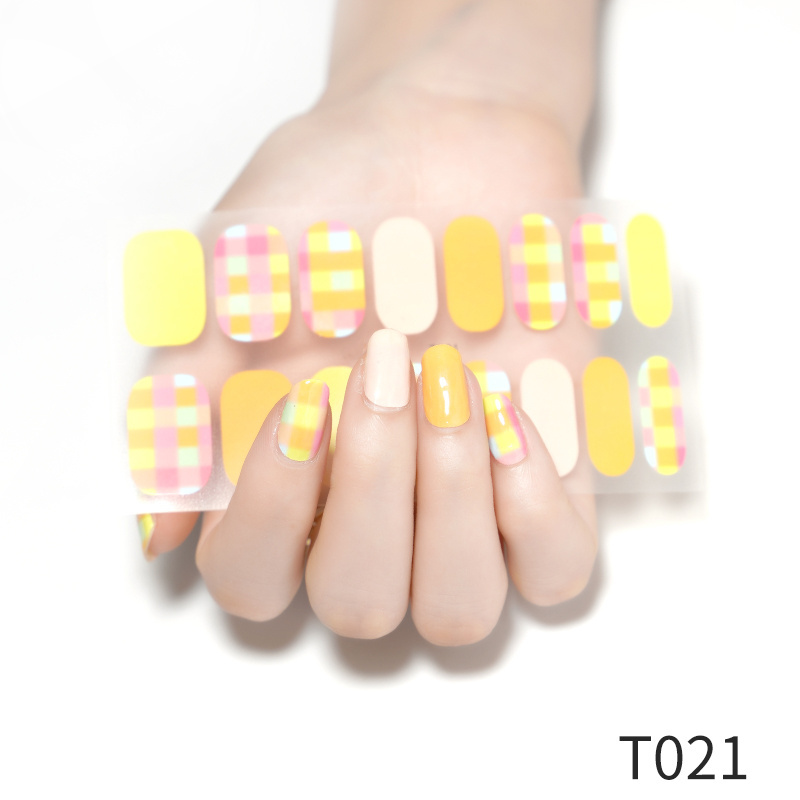 Wholesale Nail Polish Strips Non-Toxic Nail Stickers Customize Nail Wraps