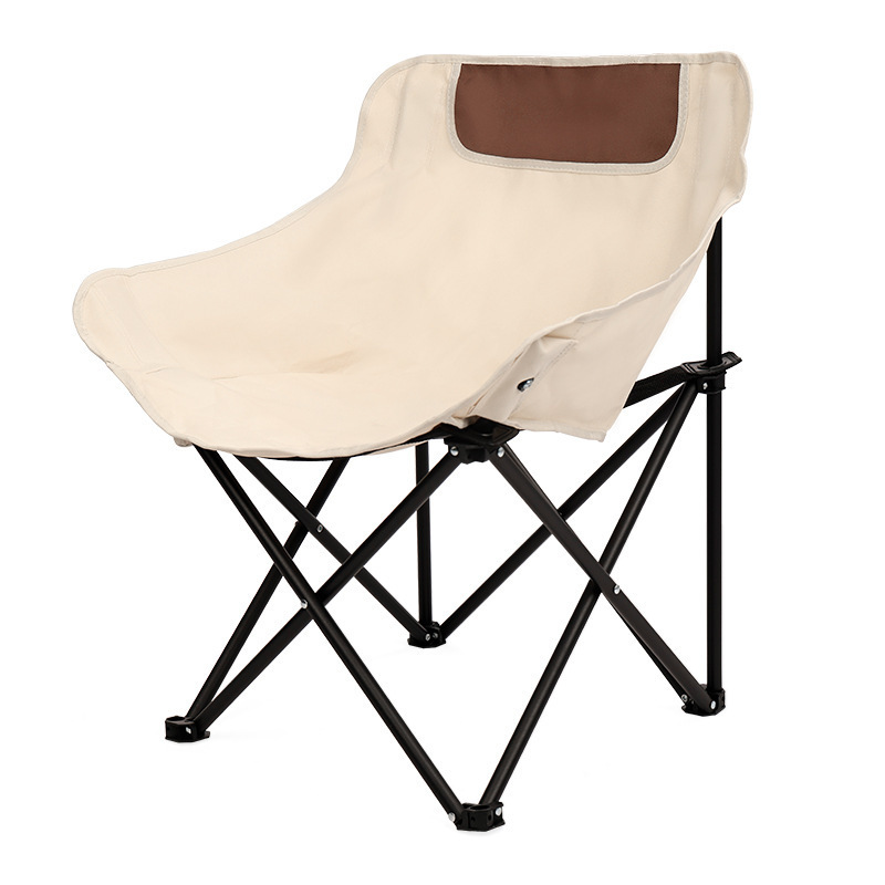 Leisure folding outdoor portable ultra-light moon camping chair for sketch comfortable small Maza back chair