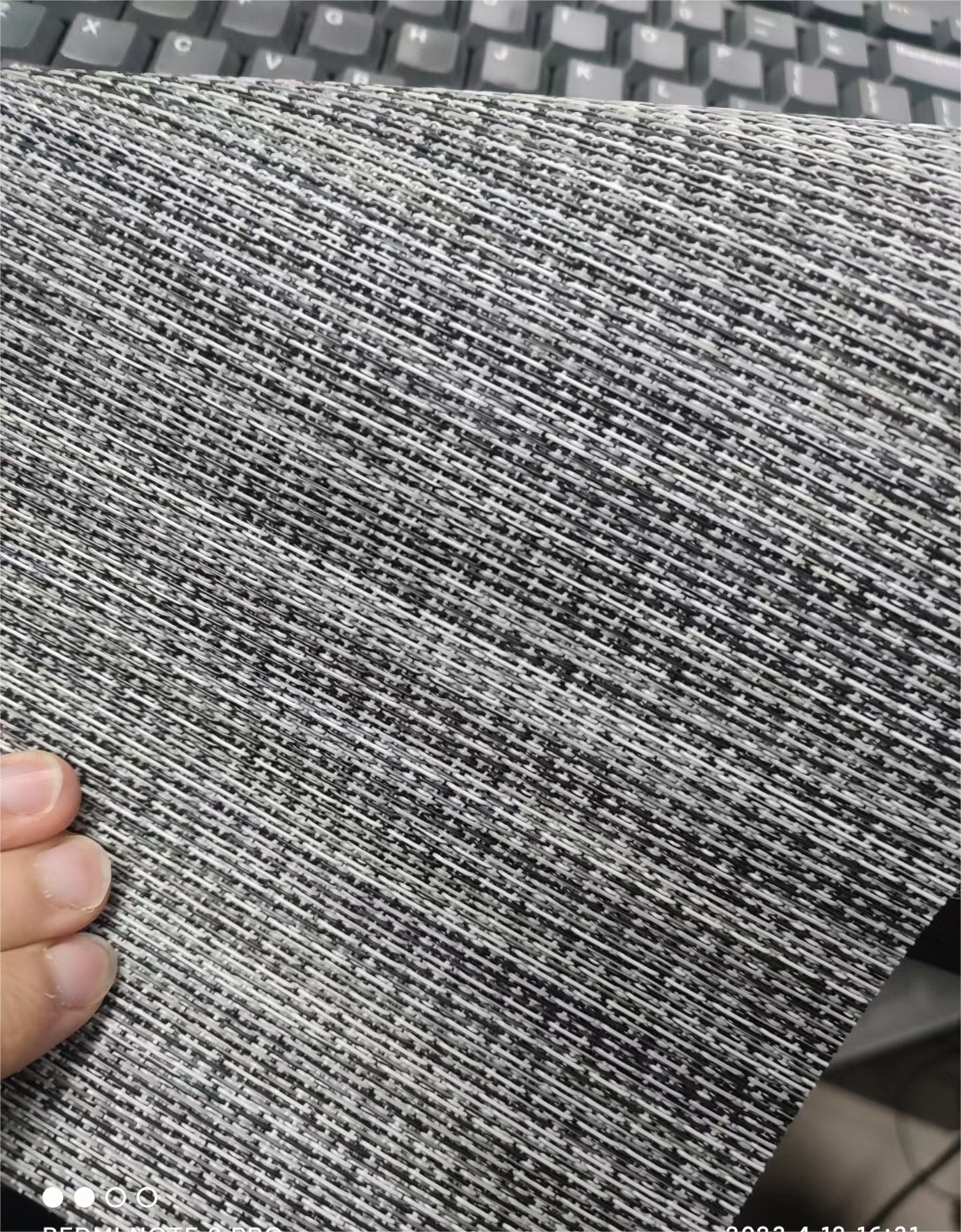 Custom 2.6 meters Luxury Marine Carpet Waterproof Woven Vinyl Flooring Woven Pvc Flooring for Hotel and Office