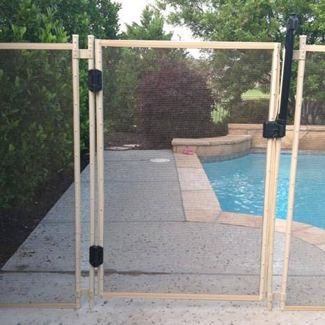 Portable Safety Swimming Mesh Pool Gate Self Latch