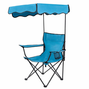 Portable Sunshade Cheap Folding Camping Chair With Canopy Beach Chair with Shade