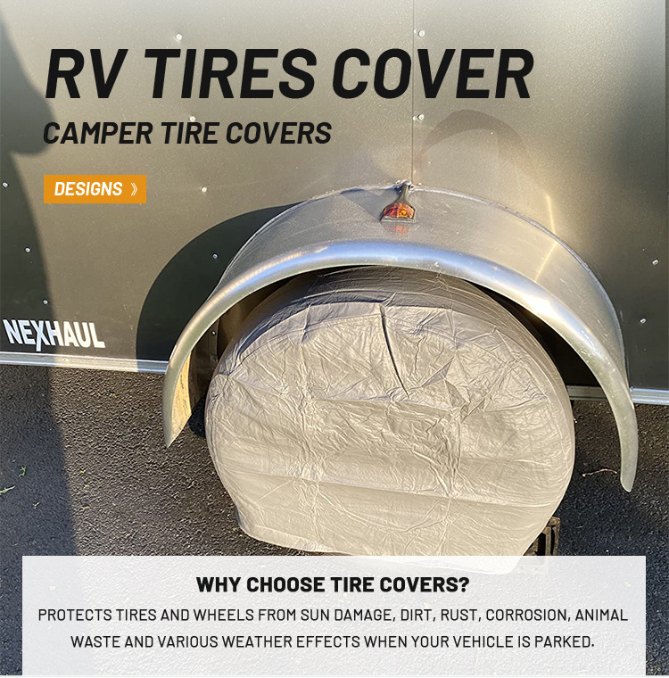 ZNZ Wheel Tire Covers RV Car Auto Parts Accessories Tire Cover