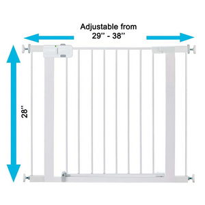 Custom Baby Playpen Child Dog Gates Home Barrier Metal Stair Tall Safety Baby Gate With Door for Stairs Doorways