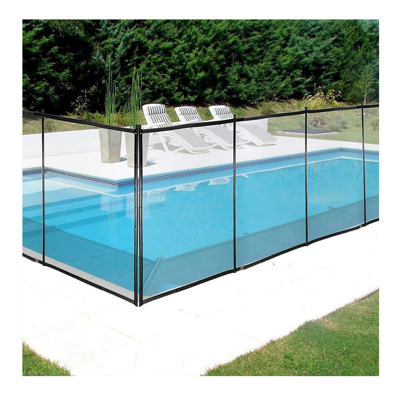 Custom DIY Temporary Portable Folding Child Removable Plastic Vinyl PVC Panel Mesh Swimming Safety Pool Fence with Lockable Gate