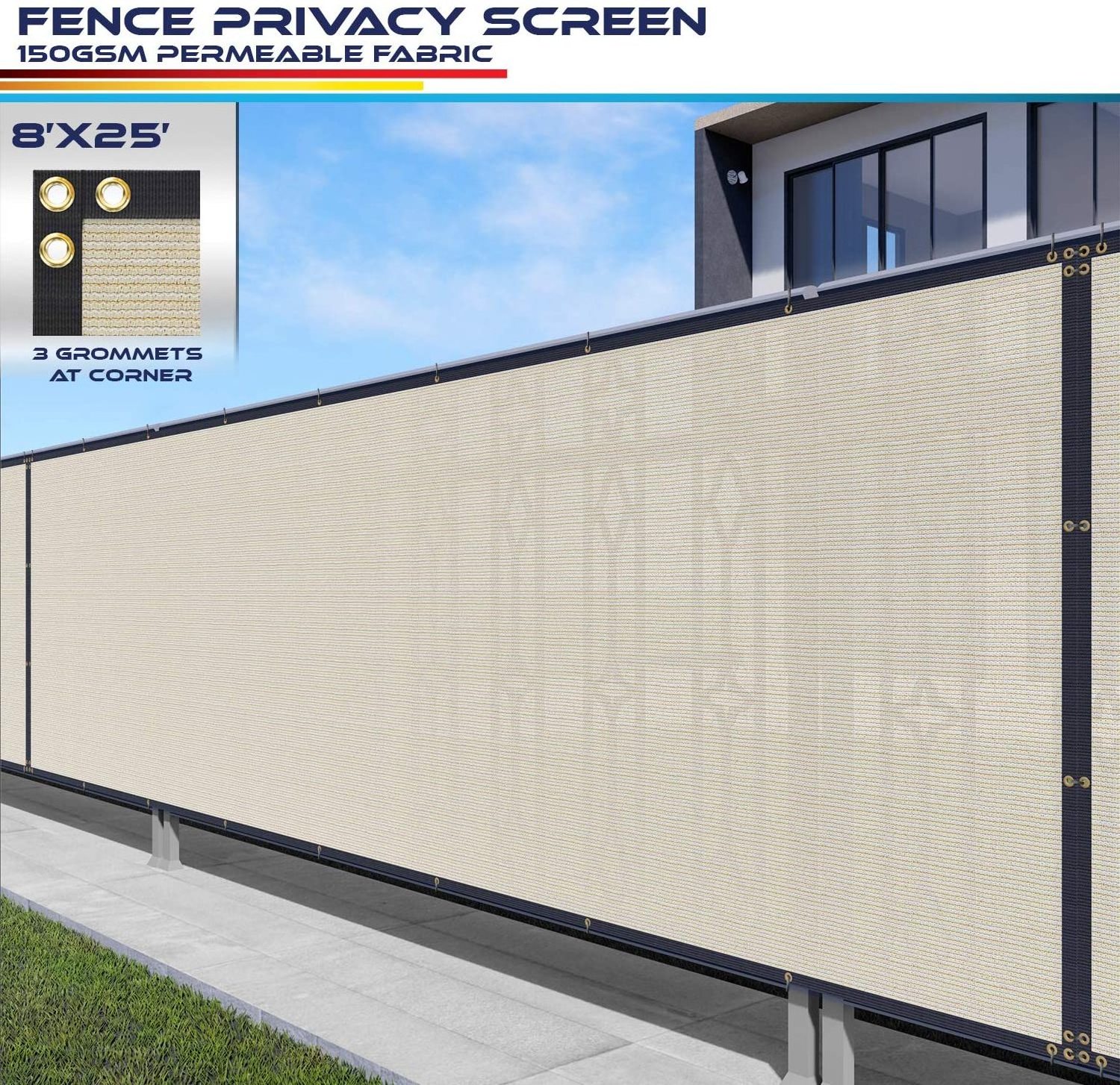 Hot products hard pvc strip screen fence wall fence scecurity screen panel temporary chain link fence panel with screen