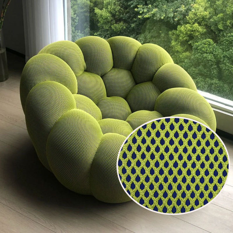 Anti-Pilling Honeycomb High Elastic Composite 100% Polyester 3d Laminated Knitted Mesh Hollow Fabric for Sofa