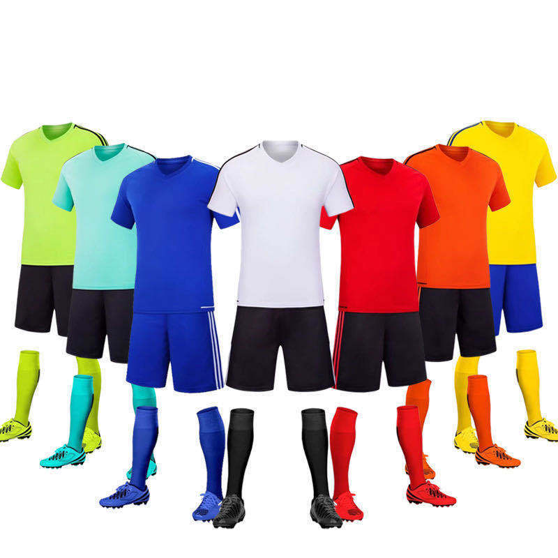 wholesale  New design Cheap  custom school sports wear soccer football jersey set sportswear football uniforms school suits