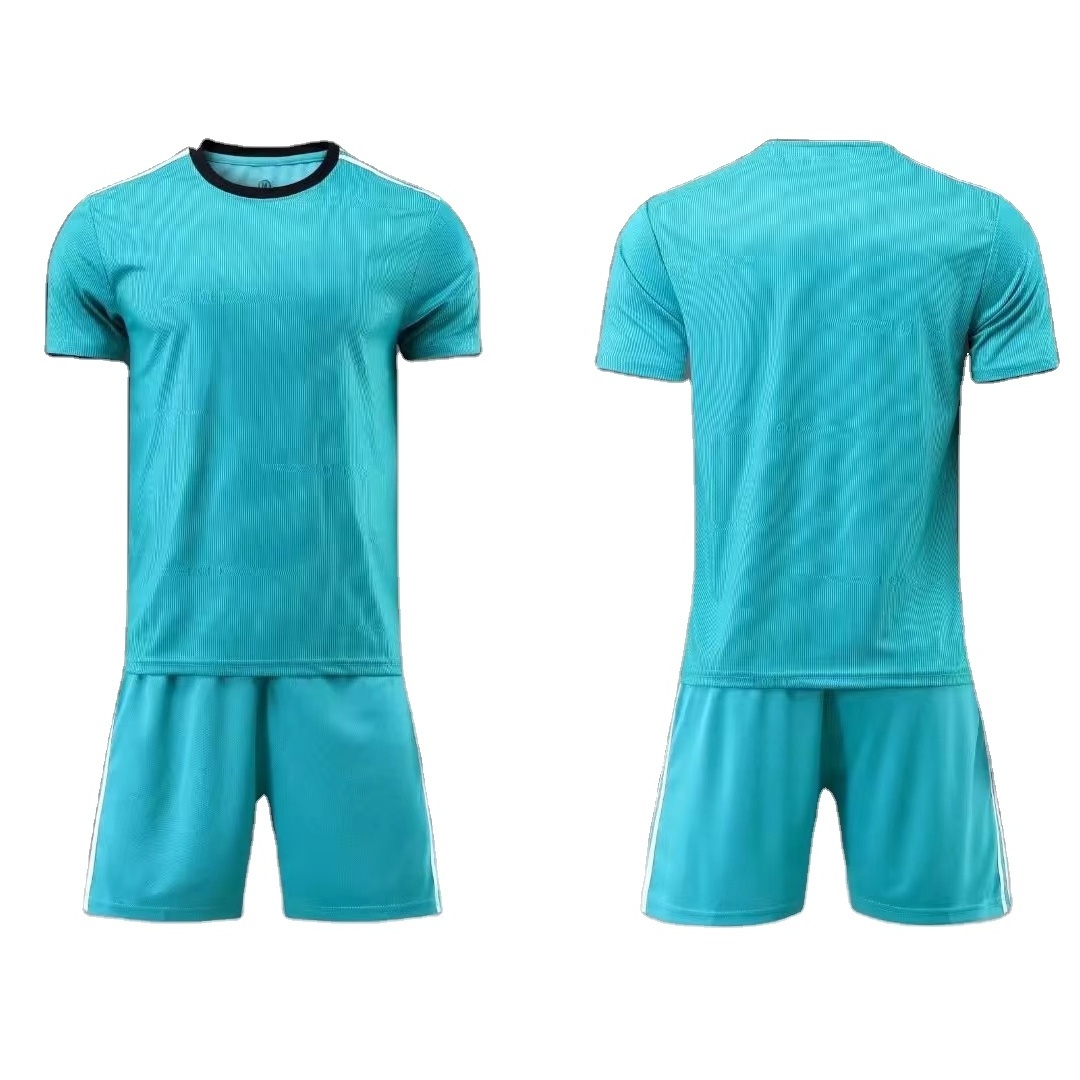 Custom new design quick dry mens team wear club football shirt soccer uniform sets soccer jersey with short sleeves