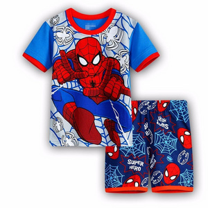 Wholesale 2019 children cartoon short sleeve sleepwear  kids cartoon pajamas sets boys pajamas sleepwear