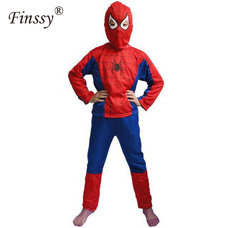 Red Spiderman Cosplay Costume for Children Clothing Sets Spider Man Suit