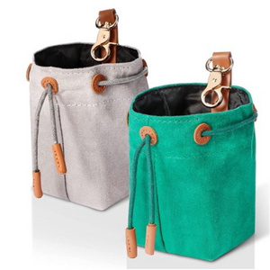 Portable Canvas Dog Treat Bag Pet Food Storage Snack Bags Canvas Waist Training Pouch