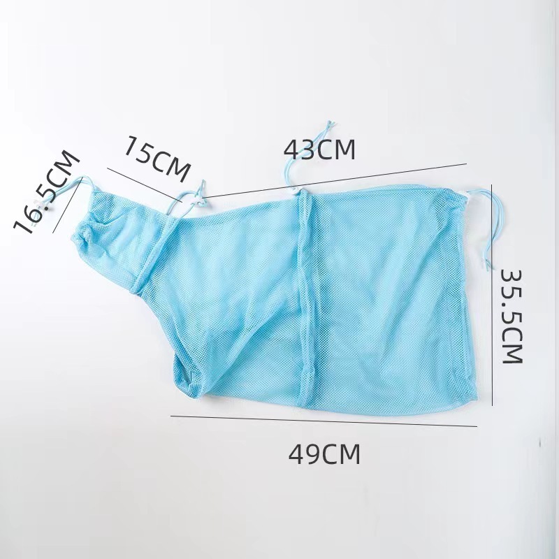 Mesh Cat Grooming Bath Bag Adjustable Cats Washing Bags For Pet Nail Trimming Injecting Anti Scratch Bite Restraint