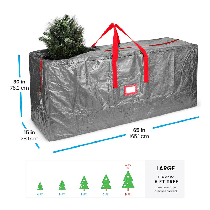 Outdoor Recycle PP Woven Christmas Tree Storage Bag