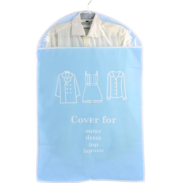 Customized logo reusable heavy duty breathable clothes cover nonwoven mens suit garment bags