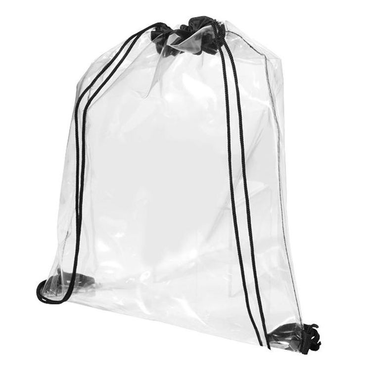 Reusable See Trough Waterproof Water-resistant Clear Transparent PVC Drawstring Storage Backpack Bag