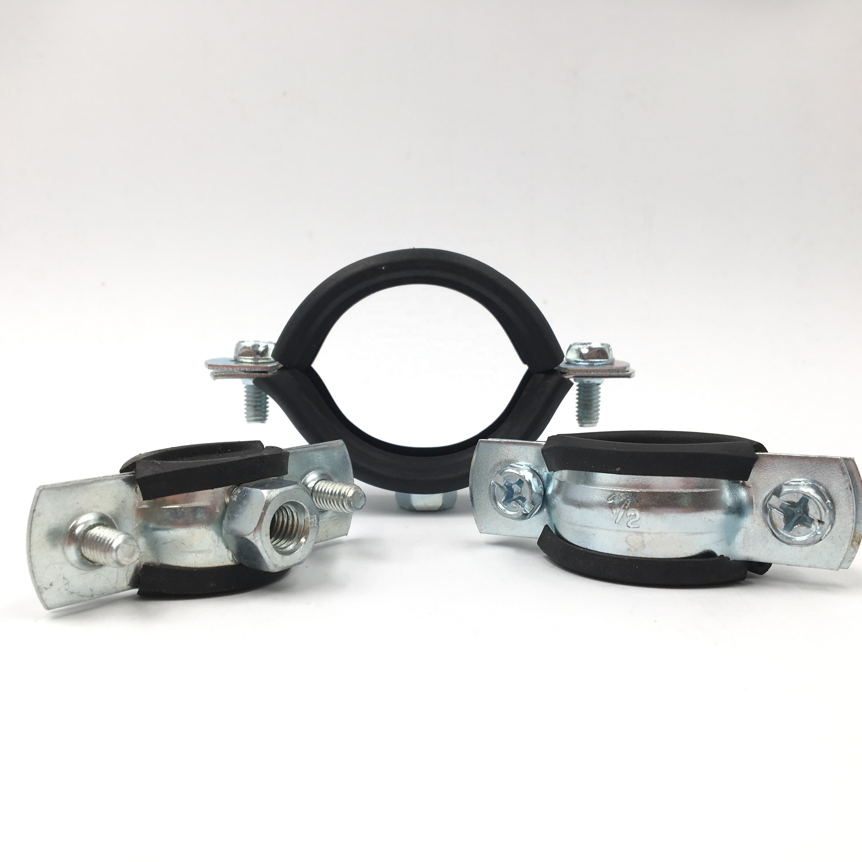 Chinese factory Welding type clamps M8 with rubber telescopic clamp welding rubber pipe clamps