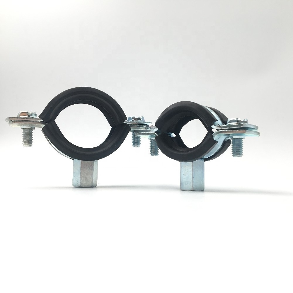 Chinese factory Welding type clamps M8 with rubber telescopic clamp welding rubber pipe clamps