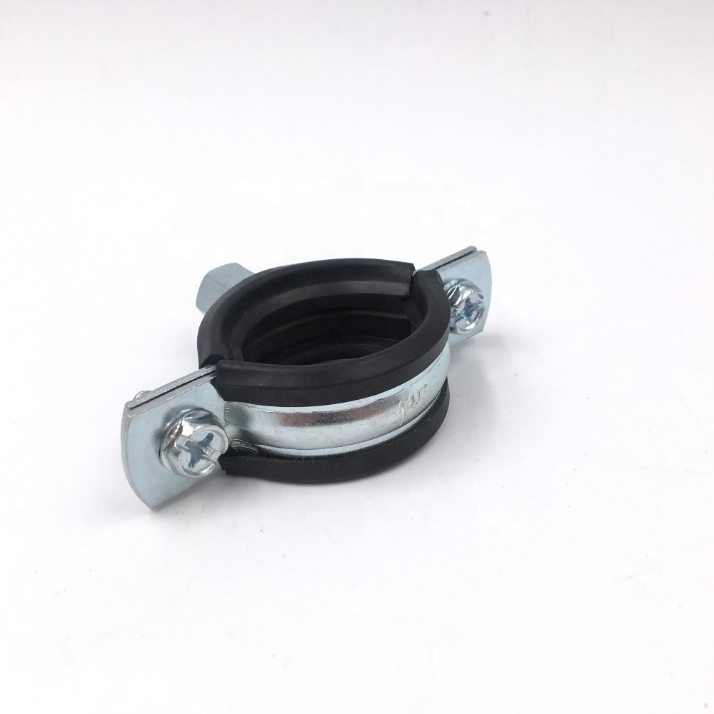 Chinese factory Welding type clamps M8 with rubber telescopic clamp welding rubber pipe clamps