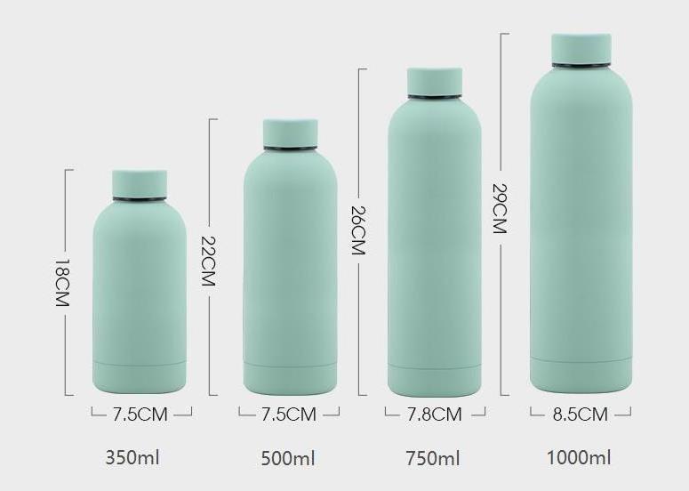 350ml 500ml 750ml Drinking Thermos Hot Water Bottle Tumbler Small Mouth Stainless Steel Insulated Water Bottle