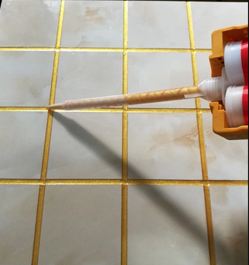 Two Component Sealer Solid and Pliable Hydrogenated Epoxy Tile Grout Gap filler Edge Beautification for Bathroom