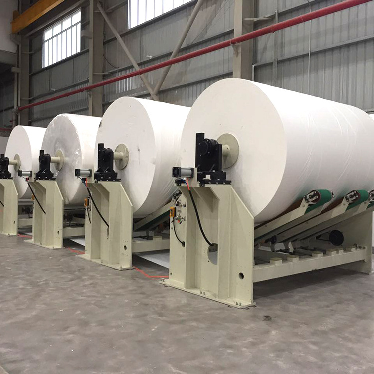 High Production Non-stop Tissue Paper Roll Converting Making Machine Full Production Line of Toilet Paper Manufacturing Plant