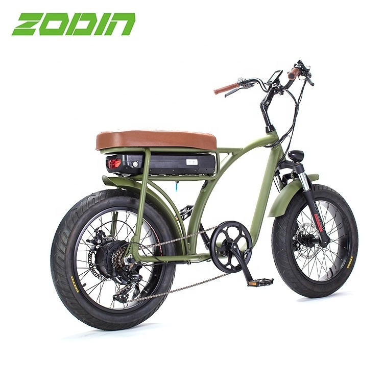 Bicycle chopper electric bike chopper 500W 48v 12AH fat tyre beach cruiser electric bike 2 person electric bicycle