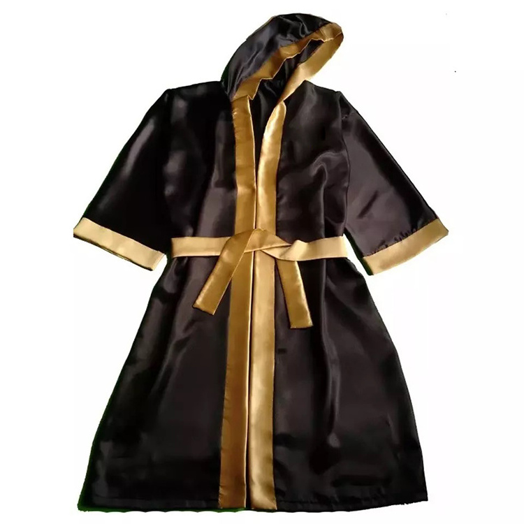 Hot Selling Boxing Gown with Hood Custom Made High Quality Material for Boxing Robes  for Men