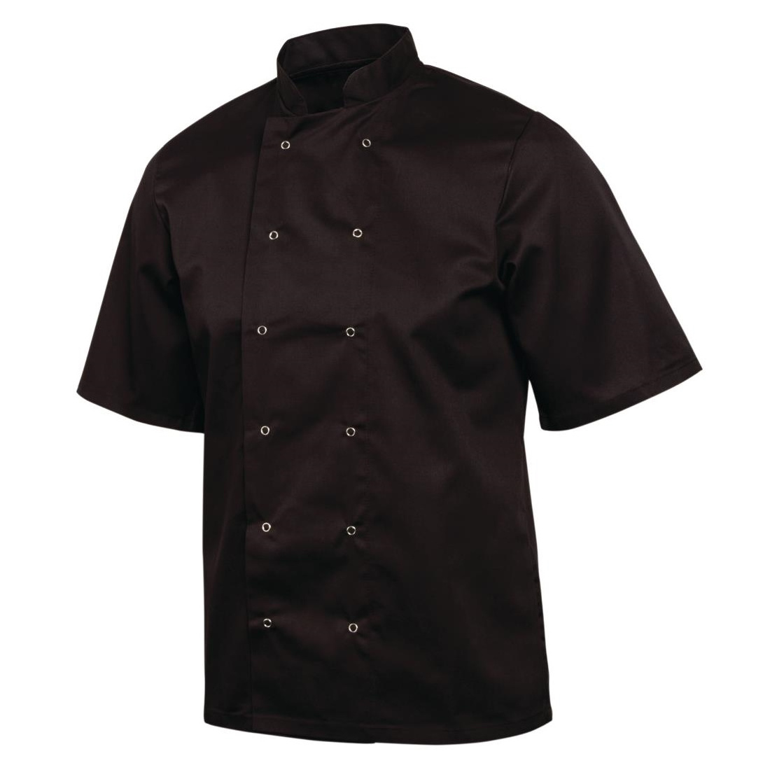 New Arrival Tunic Chef Jacket Short Sleeve Black