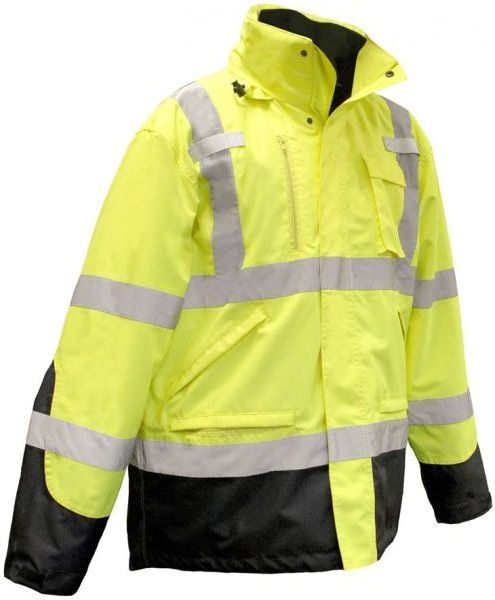 Hot sale Mens High Visibility Reflective safety clothing Safety Polar Fleece Hi Vis Reflective Safety Jacket