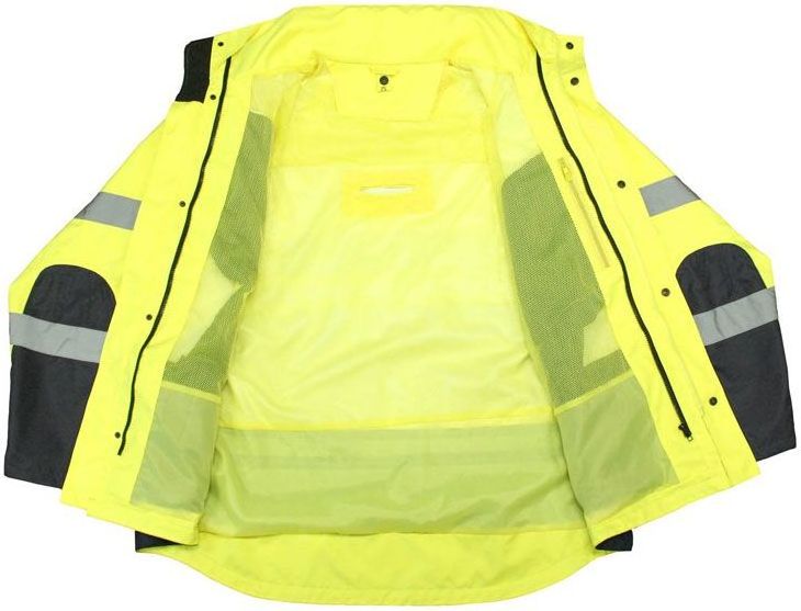 Hot sale Mens High Visibility Reflective safety clothing Safety Polar Fleece Hi Vis Reflective Safety Jacket