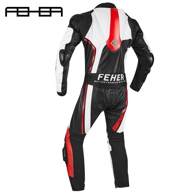 feher one-piece leather racing suit motorcycle riding suit competitive track motorcycle suit male anti-fall heavy machine