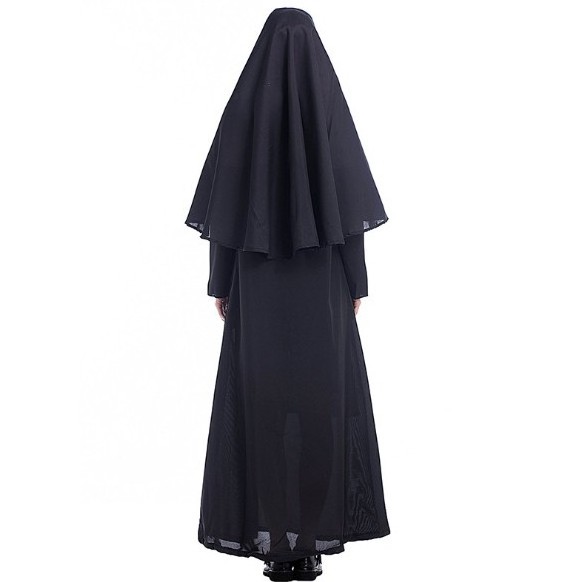 Halloween Father Maria Nun Cosplay Costume Jesus Christ Pastor Uniform