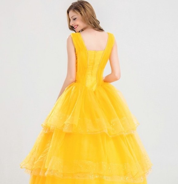 New Beauty and the Beast Belle Princess Cosplay Dress