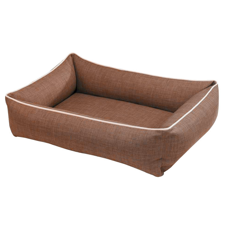 High Quality Customized Cozy Crate Hemp Urban Lounger PP Cotton Flat Dog Bed Basket