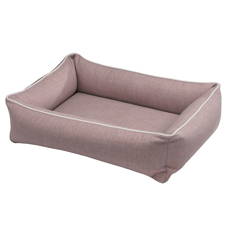 High Quality Customized Cozy Crate Hemp Urban Lounger PP Cotton Flat Dog Bed Basket